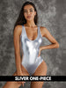 Sparkiah Female Sexy Shiny Golden&Sliver Swimsuit