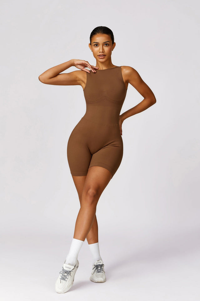 Sparkiah Charmed Seamless V-Back Jumpsuit