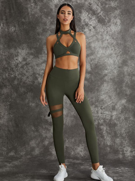 SPARKIAH  Female Unique Cut Out Sports Bras