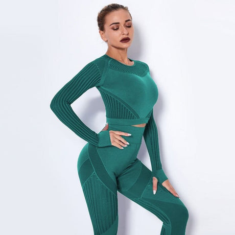 Sparkiah Mesh Seamless Set - Leggings + Top