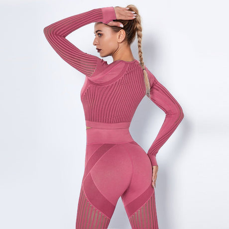 Sparkiah Mesh Seamless Crop Top