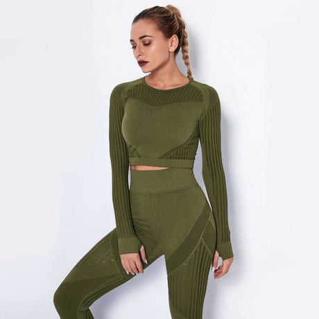 Sparkiah Mesh Seamless Set - Leggings + Top