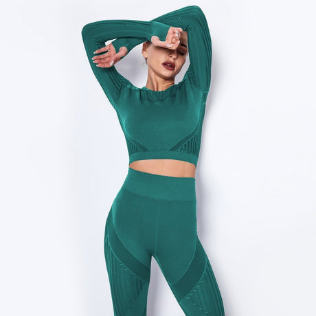 Sparkiah Mesh Seamless Crop Top