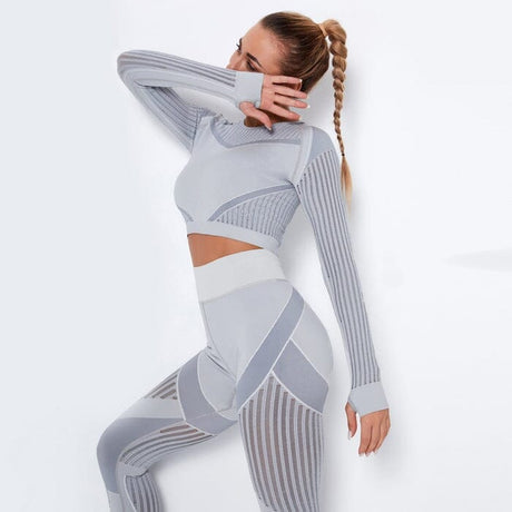 Sparkiah Mesh Seamless Set - Leggings + Top