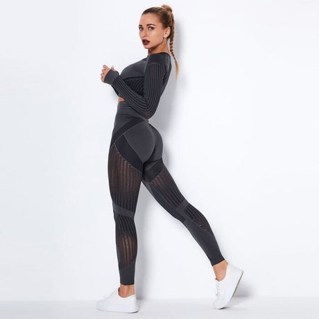 Sparkiah Mesh Seamless Set - Leggings + Top