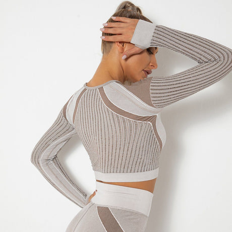 Sparkiah Mesh Seamless Crop Top