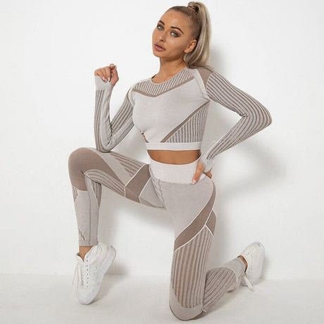 Sparkiah Mesh Seamless Set - Leggings + Top