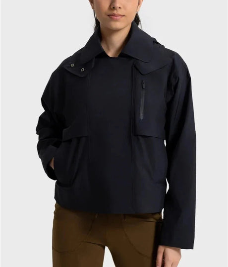 Windbreaker Detachable Hood Jacket