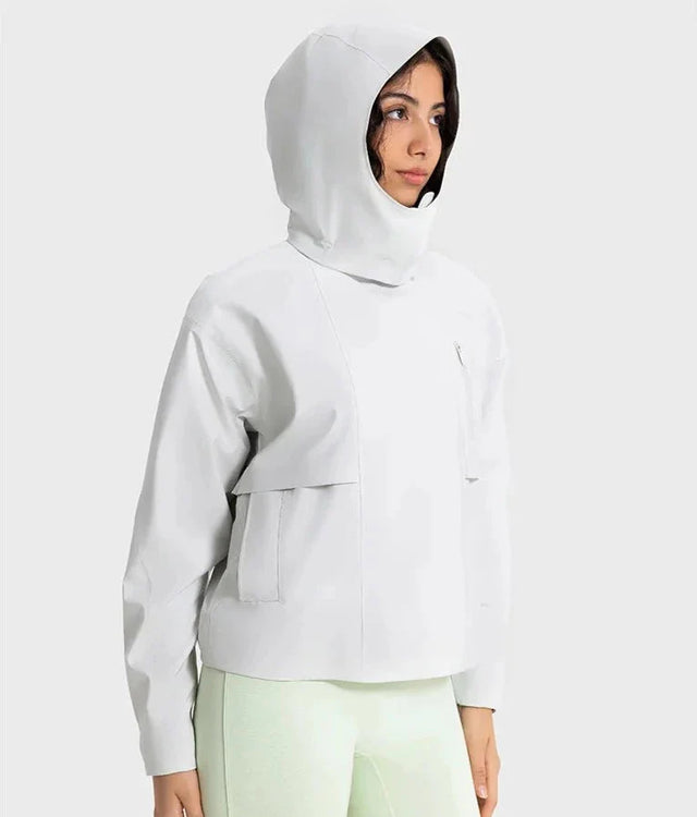 Windbreaker Detachable Hood Jacket