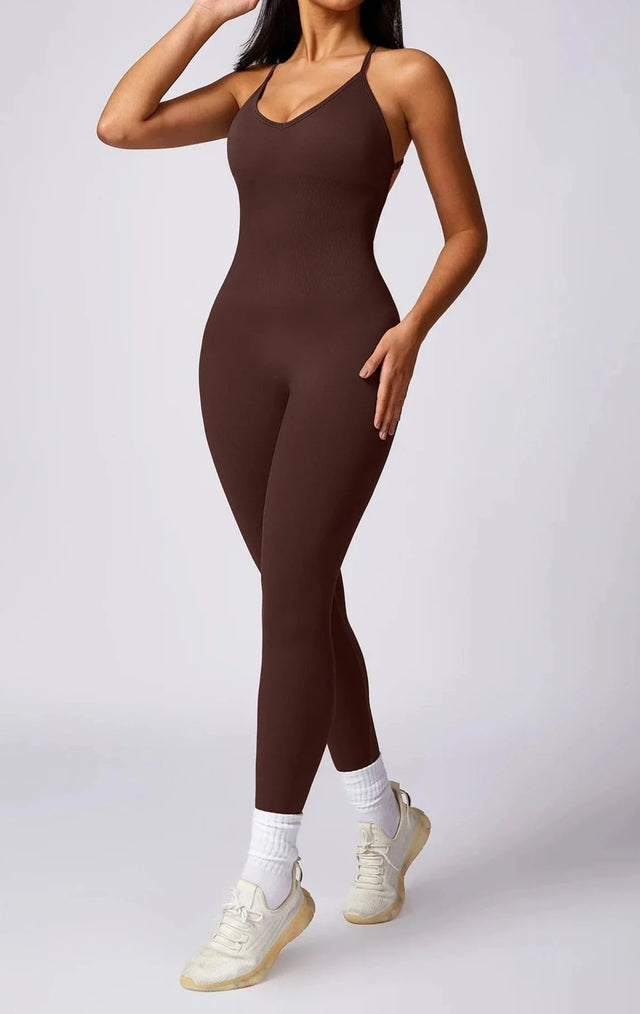 Sparkiah Chronicle Cross Back Seamless Jumpsuit