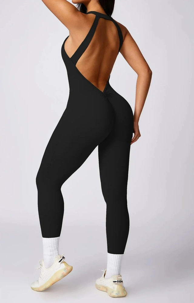 Sparkiah Intrigued Booty Scrunch Jumpsuit