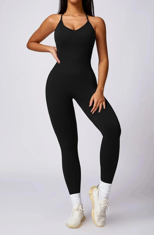 Sparkiah Chronicle Cross Back Seamless Jumpsuit