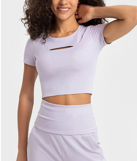 Sparkiah SleekFit Hollow Crop Top