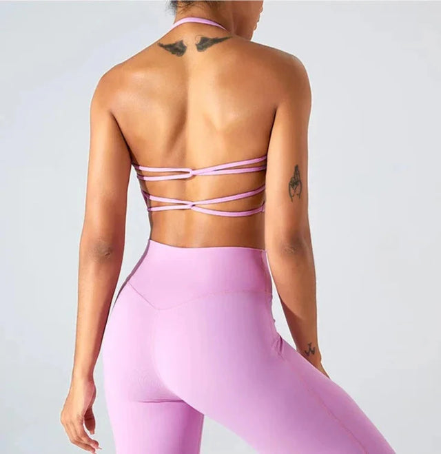 Sparkiah Savvy Double Cross Back Sports Bra