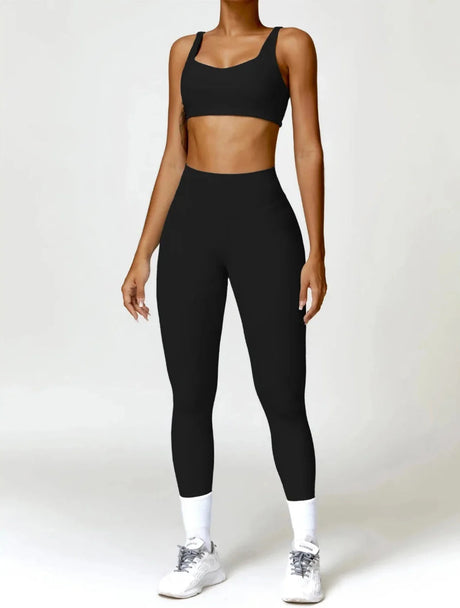 Sparkiah Charm Flex Performance Bra Set - Leggings + Top