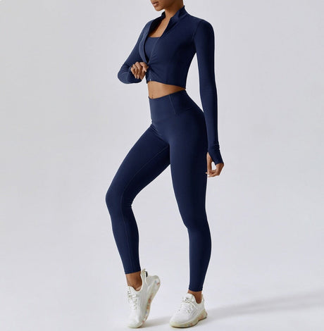 Sparkiah Power Scrunch Trio - Leggings + Top + Jacket