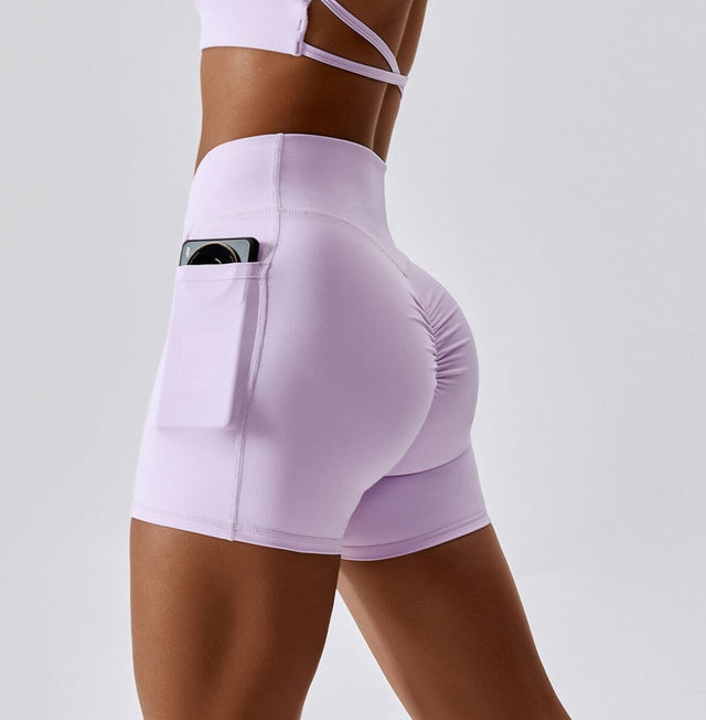 Sparkiah Asymmetrical Pocket Shorts