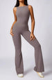 Sparkiah Dazzle Flared Backless Jumpsuit