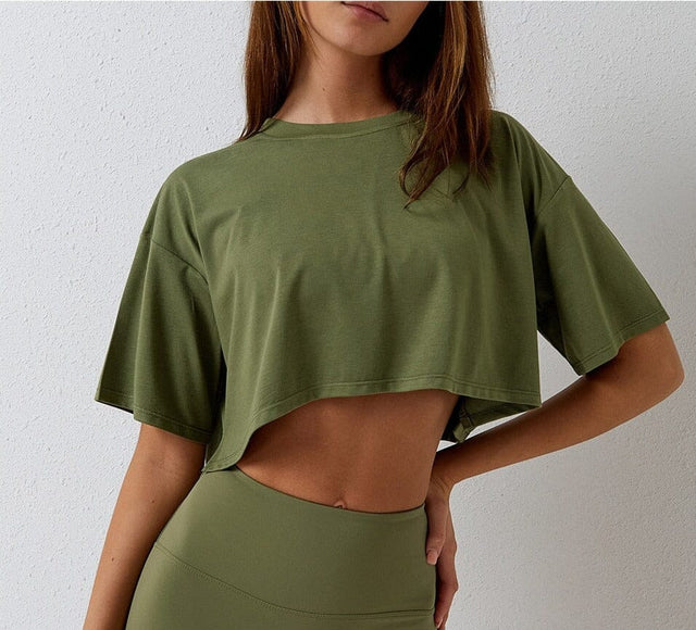 Sparkiah Flow Loose Crop Top