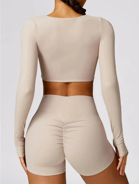 Sparkiah Indulge Long Sleeve Crop Top