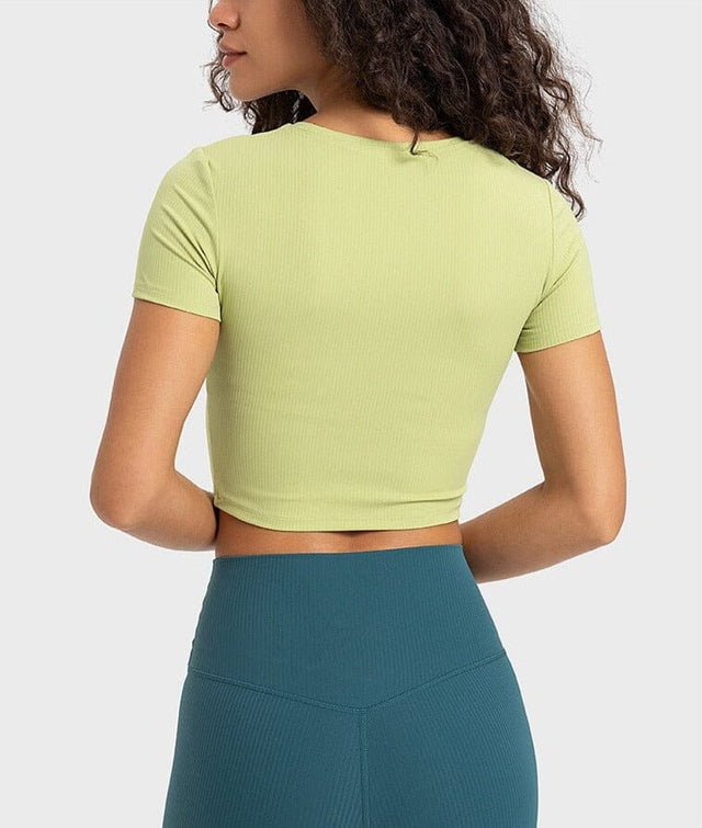 Sparkiah SleekFit Hollow Crop Top