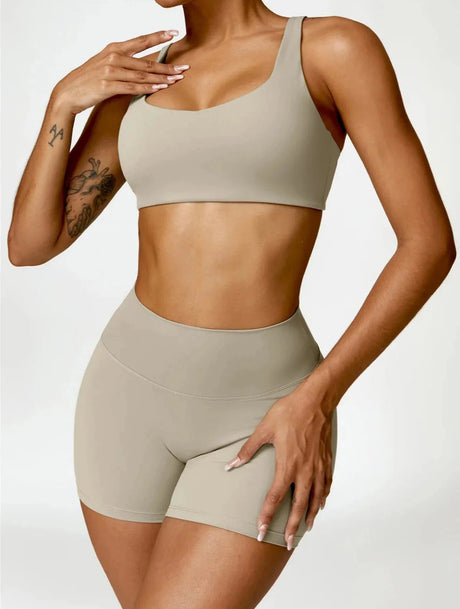 Sparkiah Charm Flex Performance Bra Set - Shorts + Top