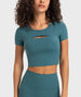 Sparkiah SleekFit Hollow Crop Top