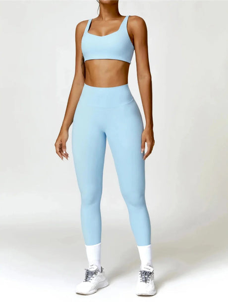 Sparkiah Charm Flex Performance Bra Set - Leggings + Top