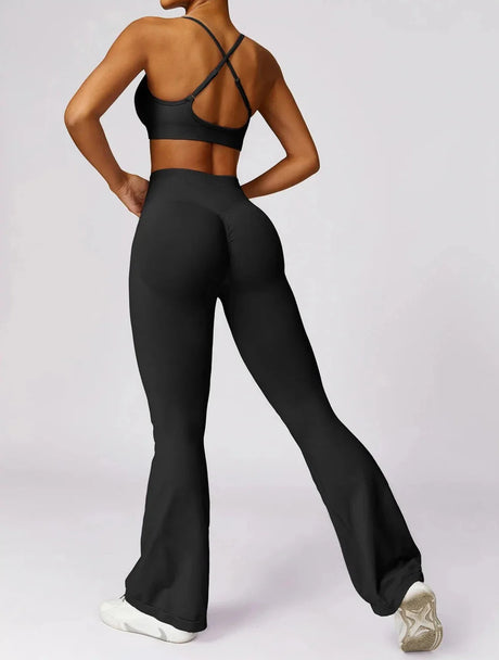 Sparkiah Seamless Serenity Flare Set - Leggings + Top