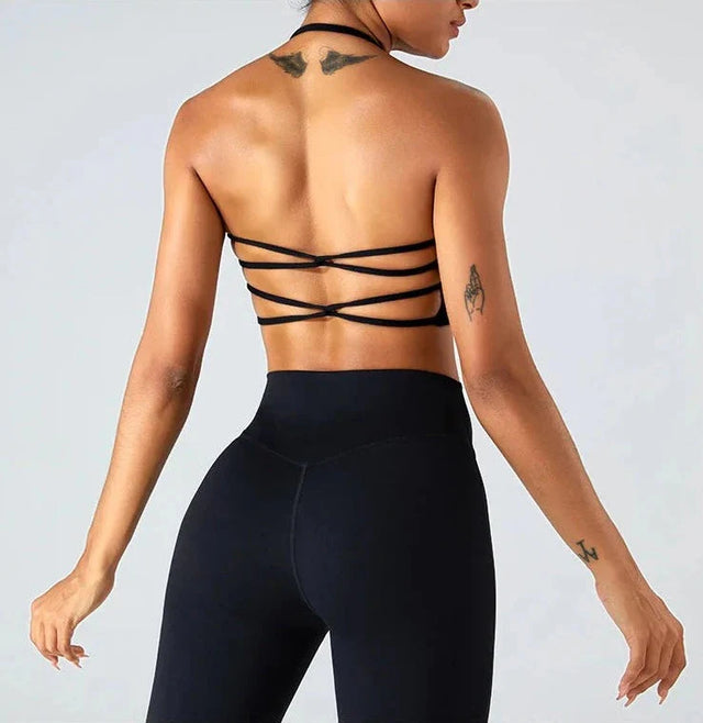 Sparkiah Savvy Double Cross Back Sports Bra