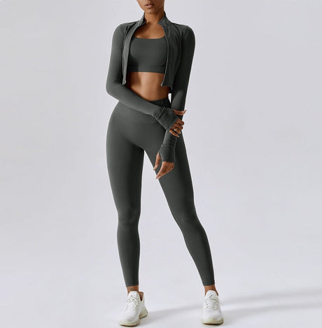 Sparkiah Power Scrunch Trio - Leggings + Top + Jacket