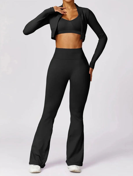 Sparkiah Seamless Serenity Flare Set - Leggings + Jacket