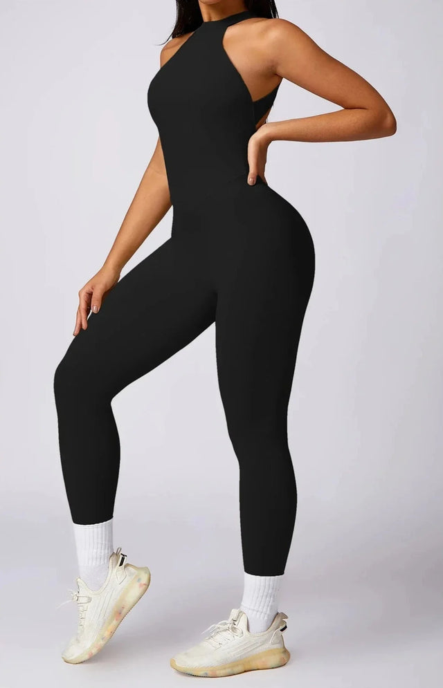 Sparkiah Intrigued Booty Scrunch Jumpsuit