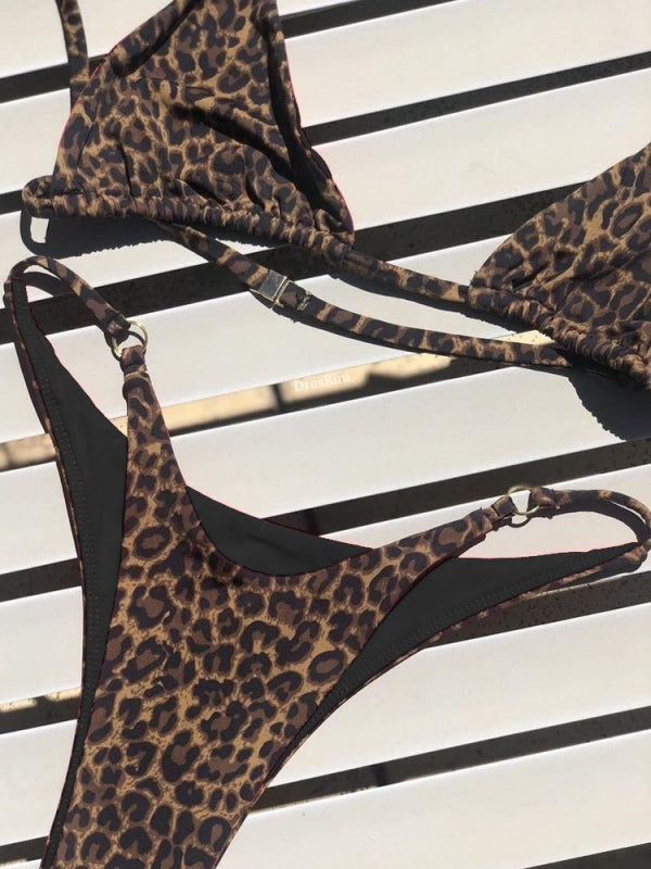 Sparkiah  Female Sexy Animal Print Bikini Set