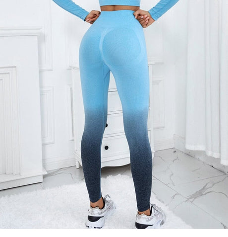 Sparkiah Gradient Motion High Waist Leggings