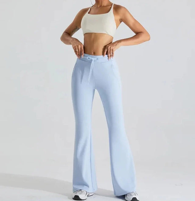 Sparkiah Vibe Drawstring Flare Pants