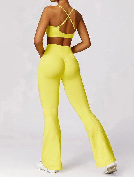 Sparkiah Seamless Serenity Flare Set - Leggings + Top