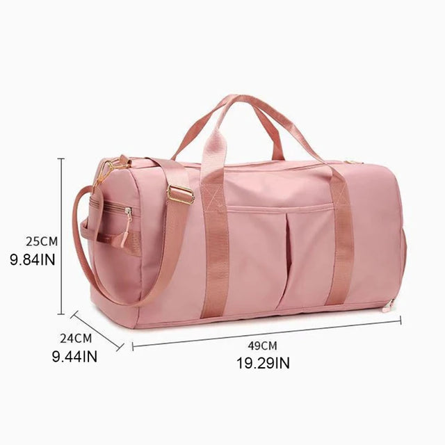 Sparkiah Gym Bag with Shoe Compartment Durable