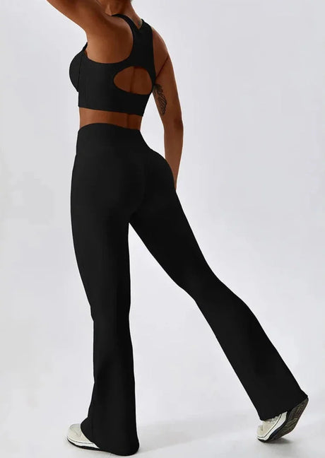 Sparkiah Soulmate Racerback Flared Set - Leggings + Top