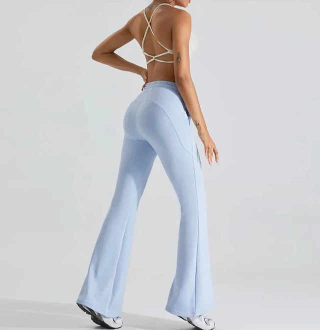 Sparkiah Vibe Drawstring Flare Pants