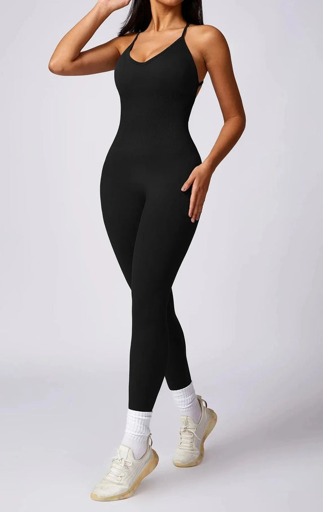 Sparkiah Chronicle Cross Back Seamless Jumpsuit