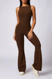 Sparkiah Dazzle Flared Backless Jumpsuit