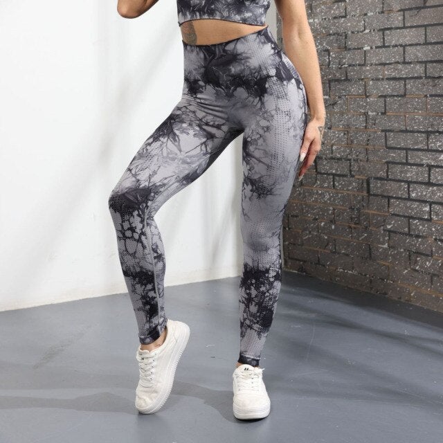 Sparkiah High Waist Marble Leggings