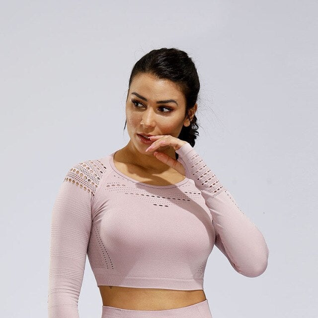 Sparkiah Crochet Seamless Top