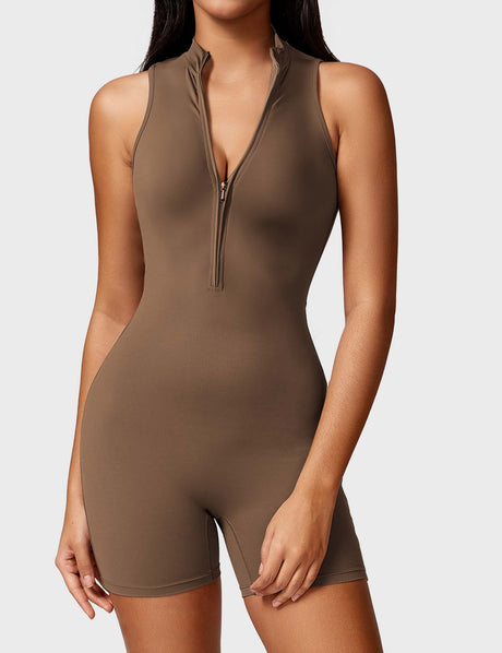 Sparkiah Belle Sleeveless Zipper Romper