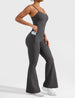 Sparkiah Mena Flared Jumpsuit with Side Pockets