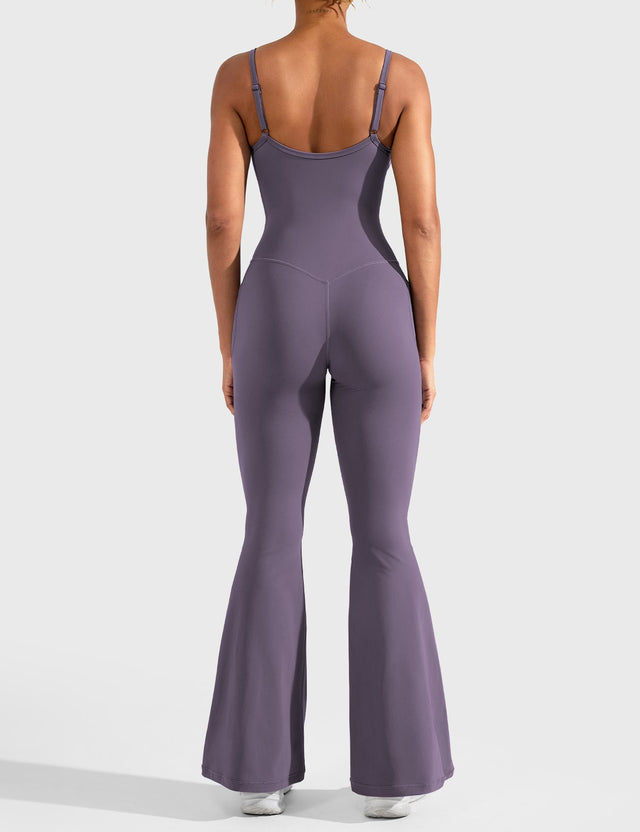 Sparkiah Mena Flared Jumpsuit with Side Pockets