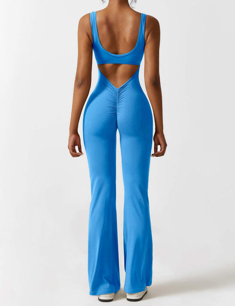 Sparkiah V-Back Flared Jumpsuit