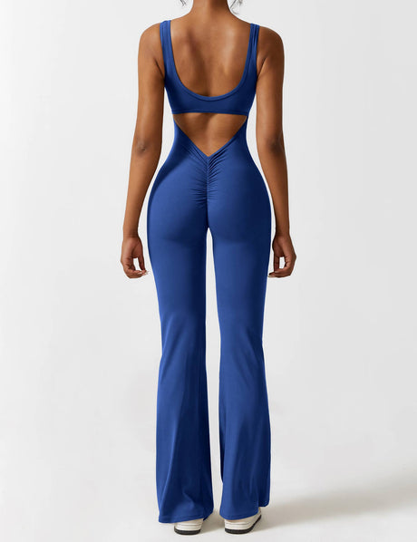 Sparkiah V-Back Flared Jumpsuit