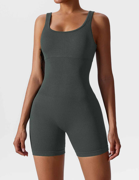 Sparkiah U-Neck Seamless Romper